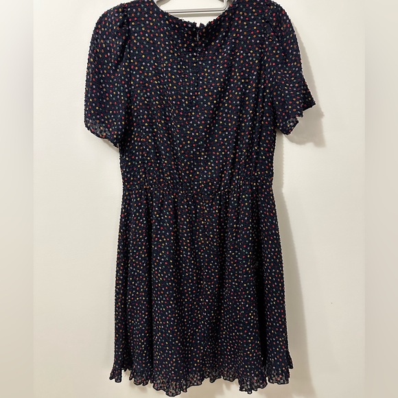 Madewell Navy Multi-Color Dot Dress - Picture 10 of 13